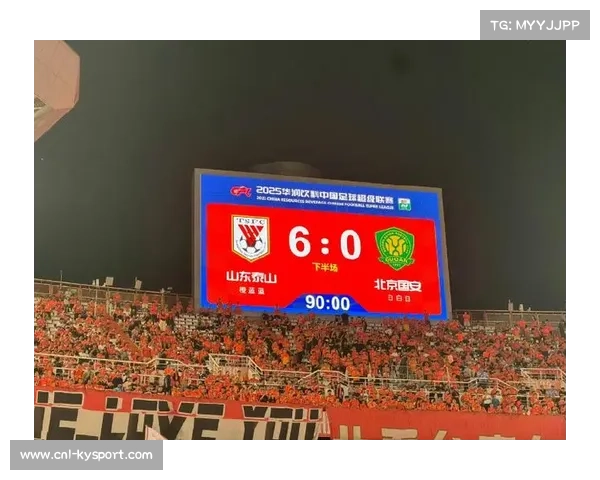2025赛季山东泰山与北京国安两回合合计打出6-1和6-0高比分